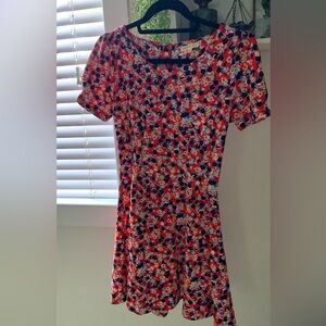 Copper Key Floral Dress